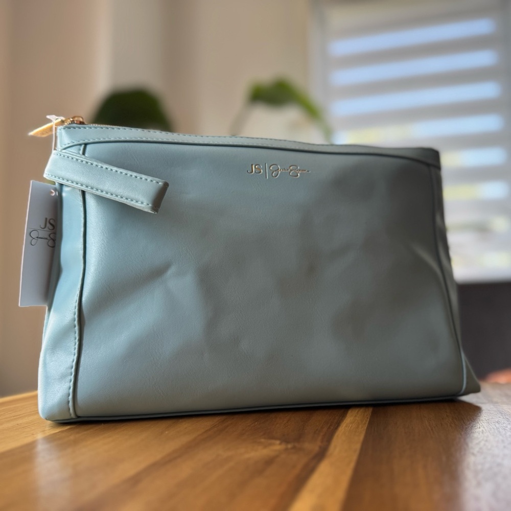 Jessica Simpson Light Blue clutch/cosmetic bag